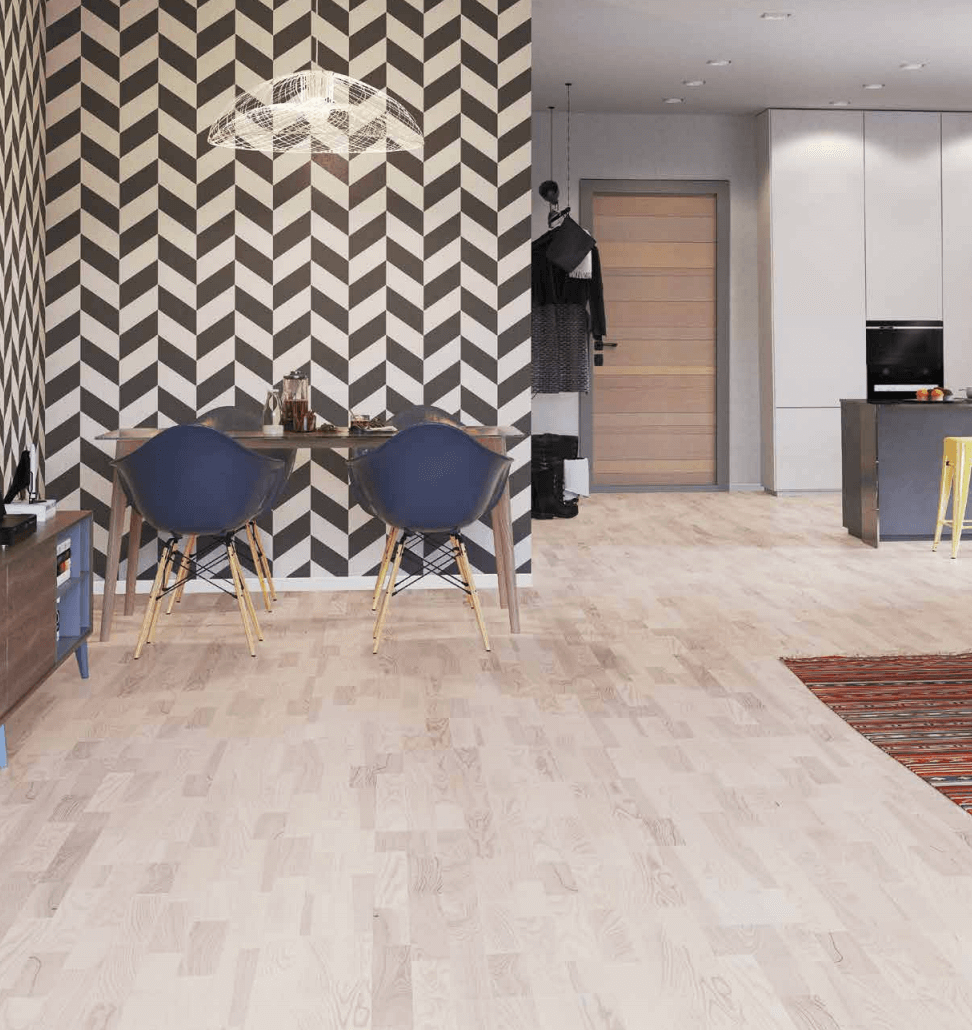 Kelder Faeröer lood Esdoorn houten vloer | 29,95 | Klik lamelparket | Parketloods